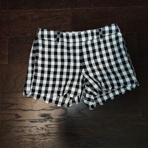 J. Crew Shorts black and white checkered NWT